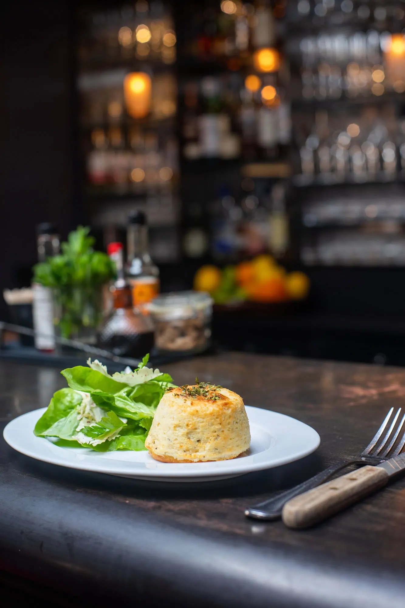 0010 - 2021 - Parsonage Grill - Oxford - Low Res - Food Goat's Cheese Souffle